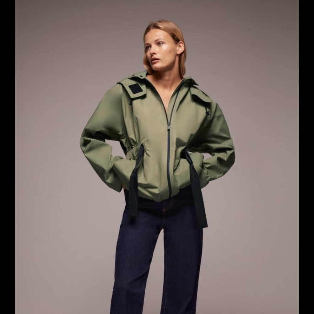 Zara water repellent parka